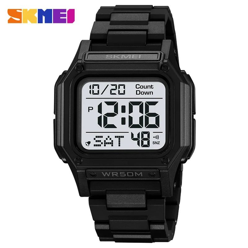 Unisex Sporty Digital Memory Loss Watch – Easy-to-Read Time & Date for Alzheimer’s & Dementia