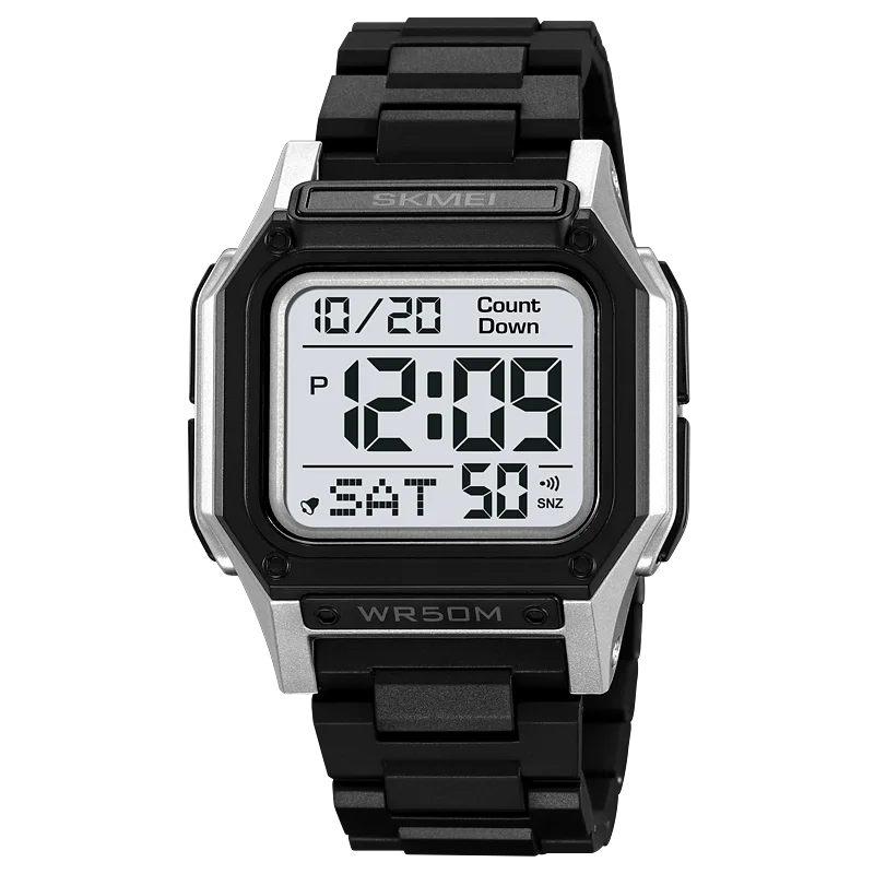 Unisex Sporty Digital Memory Loss Watch – Easy-to-Read Time & Date for Alzheimer’s & Dementia