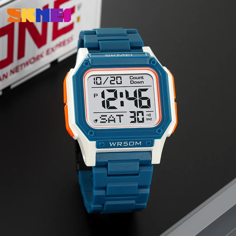 Unisex Sporty Digital Memory Loss Watch – Easy-to-Read Time & Date for Alzheimer’s & Dementia