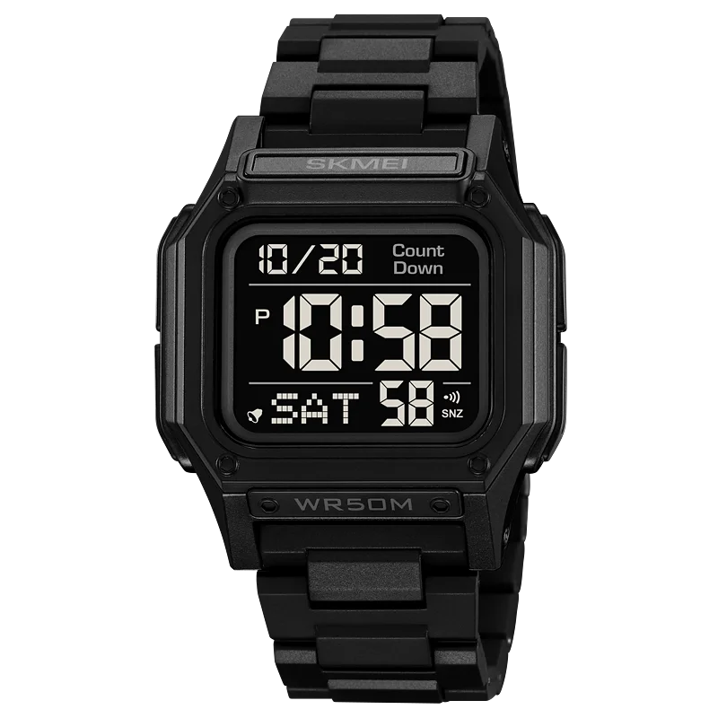 Unisex Sporty Digital Memory Loss Watch – Easy-to-Read Time & Date for Alzheimer’s & Dementia