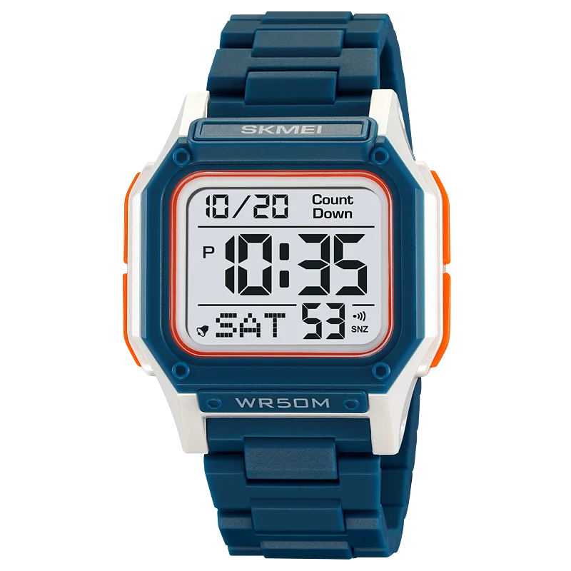 Unisex Sporty Digital Memory Loss Watch – Easy-to-Read Time & Date for Alzheimer’s & Dementia
