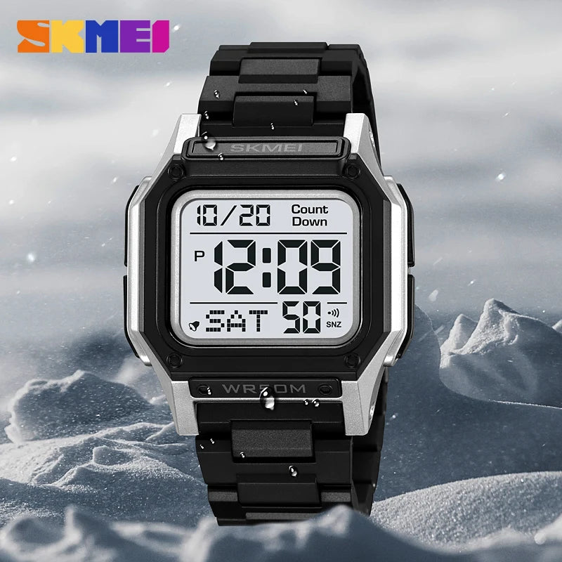 Unisex Sporty Digital Memory Loss Watch – Easy-to-Read Time & Date for Alzheimer’s & Dementia