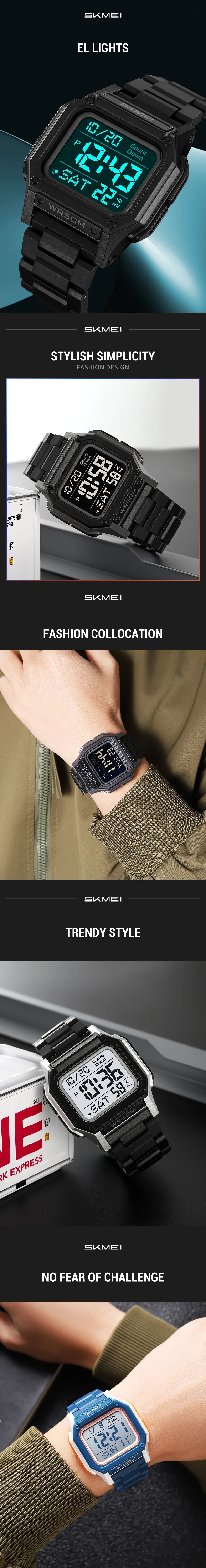 Unisex Sporty Digital Memory Loss Watch – Easy-to-Read Time & Date for Alzheimer’s & Dementia
