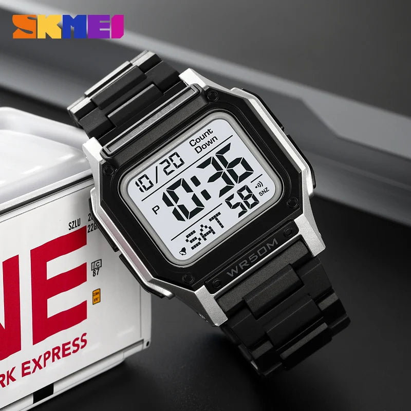 Unisex Sporty Digital Memory Loss Watch – Easy-to-Read Time & Date for Alzheimer’s & Dementia