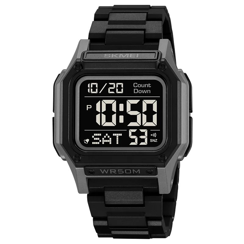 Unisex Sporty Digital Memory Loss Watch – Easy-to-Read Time & Date for Alzheimer’s & Dementia