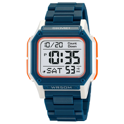 Unisex Sporty Digital Memory Loss Watch – Easy-to-Read Time & Date for Alzheimer’s & Dementia
