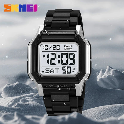 Unisex Sporty Digital Memory Loss Watch – Easy-to-Read Time & Date for Alzheimer’s & Dementia