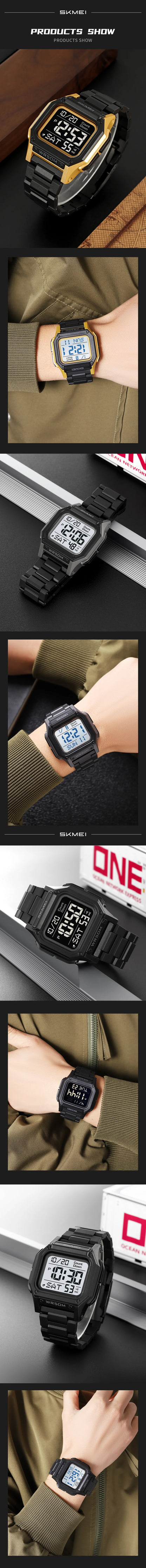 Unisex Sporty Digital Memory Loss Watch – Easy-to-Read Time & Date for Alzheimer’s & Dementia